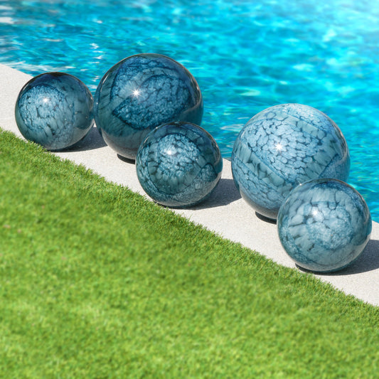 Cosmos Glass Balls by Jamie Young. Made from glass in a coastal style.