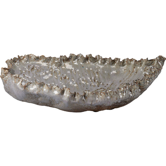 Crustacean Bowl by Jamie Young in grey. Made from ceramic in a eclectic & global style.