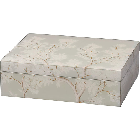 001 SI-2249056 | Primary Silo | Garland Box by Jamie Young. Made from mdf, paper in a traditional style.