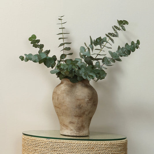 Grove Decorative Vase by Jamie Young in hazelnut. Made from ceramic in a modern style.