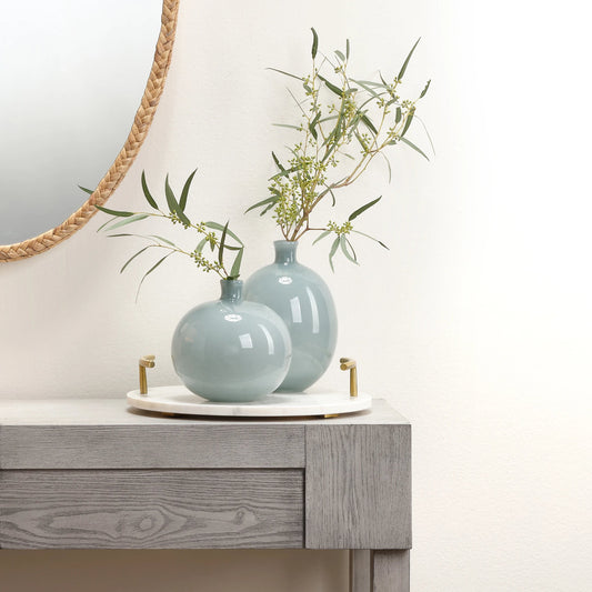 Minx Decorative Vases by Jamie Young. Made from glass in a transitional style.