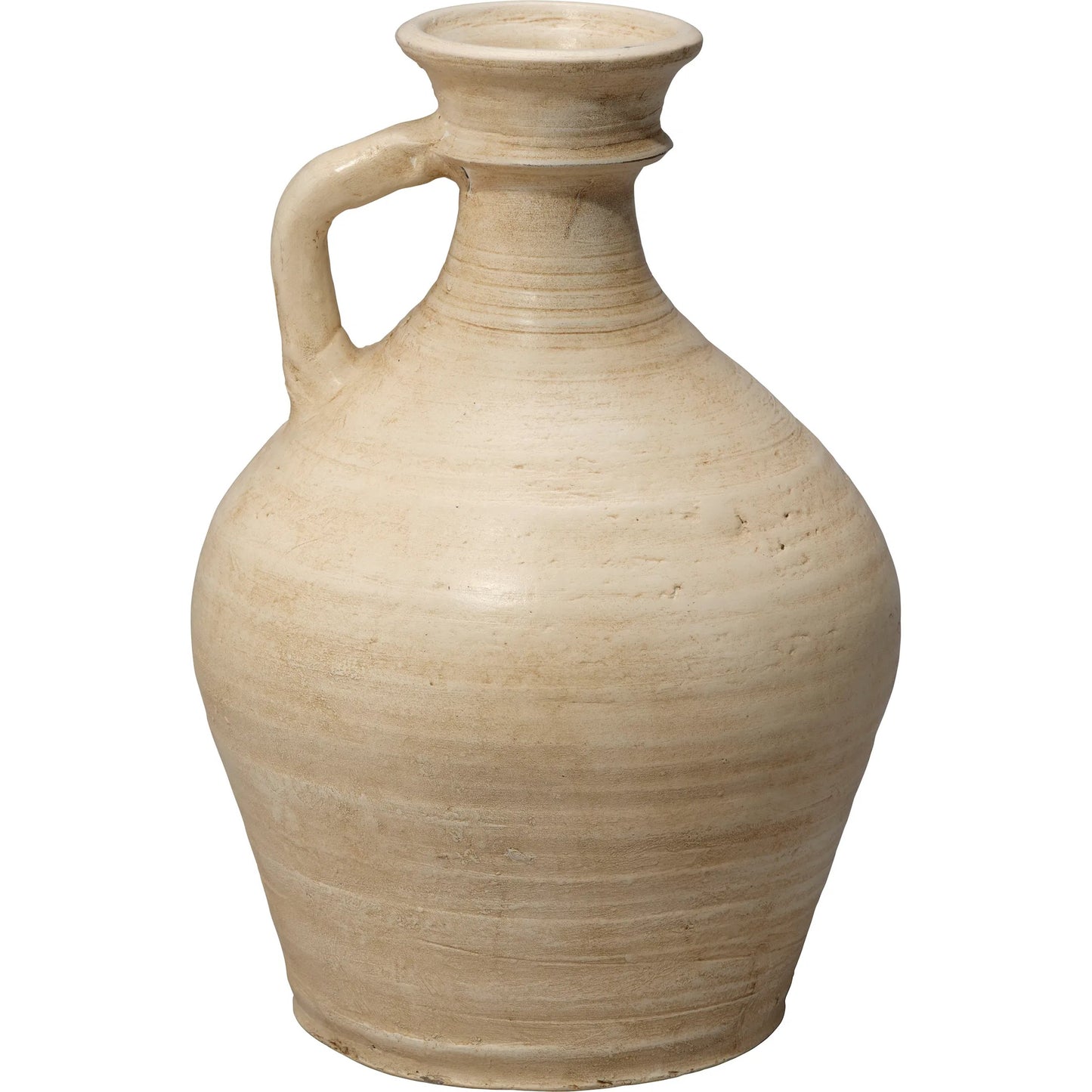 000 SI-2531178 | Primary Silo | Offering Pitcher by Jamie Young in cream and white distress. Made from ceramic in a unique style.