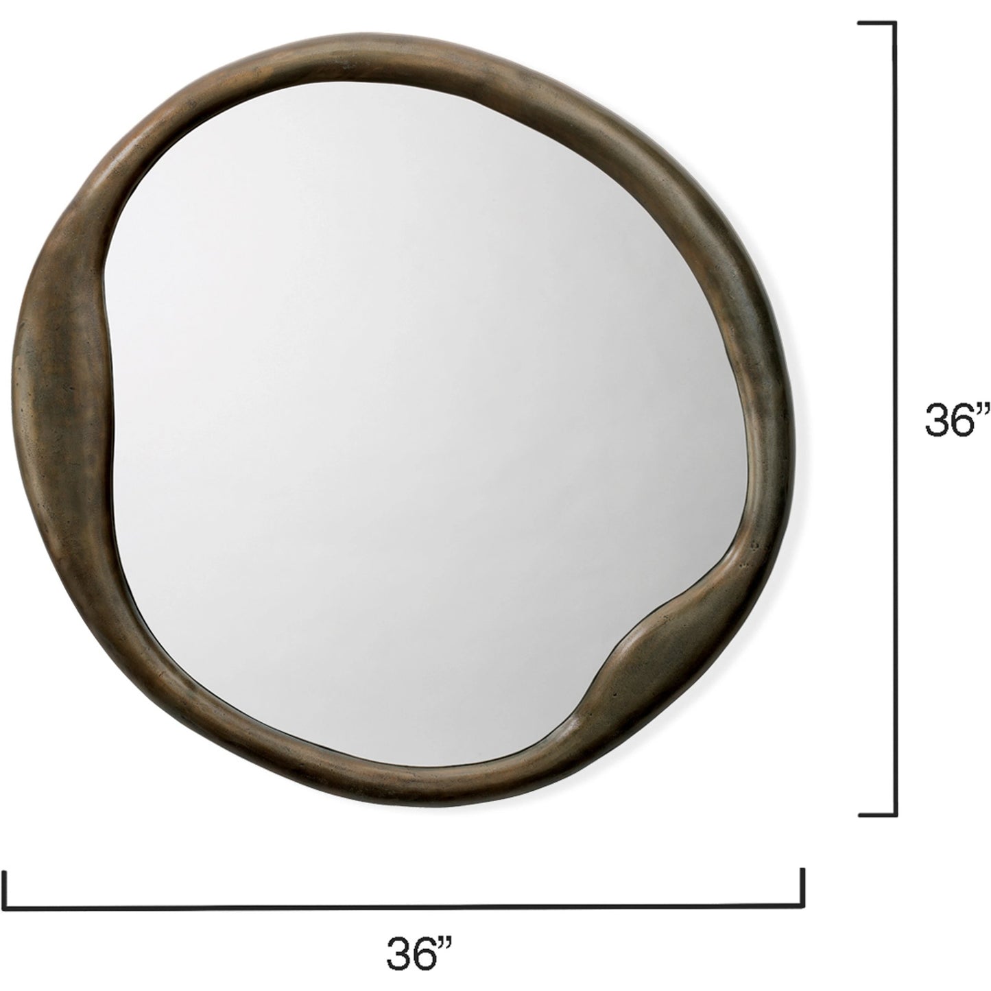 007 S-292128 | Additional Silo | Organic Round Mirror by Jamie Young. Made from unique in a modern style.