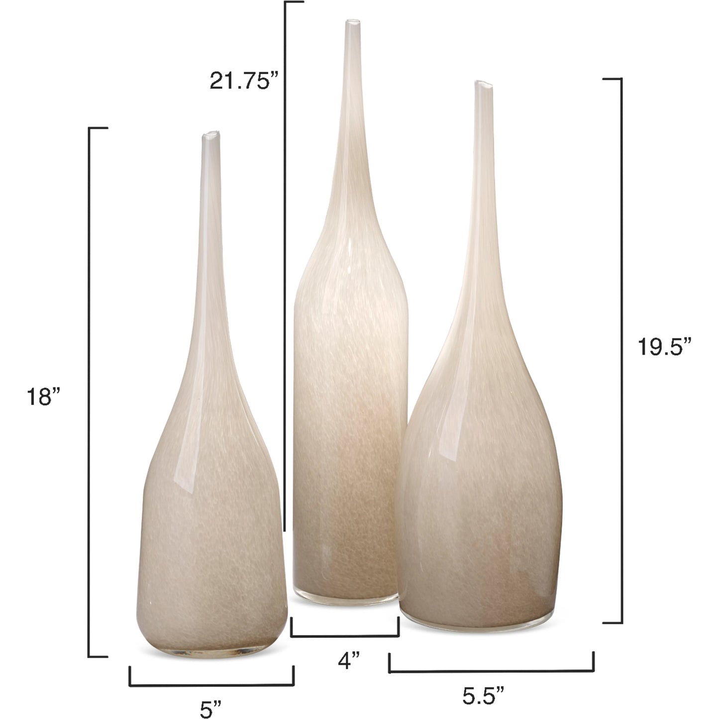 004 SI-1831471 | Additional Silo | Pixie Vases by Jamie Young. Made from glass in a modern style.