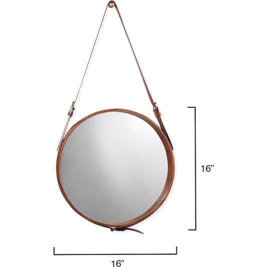 Round Mirror by Jamie Young. Made from unique in a coastal style.