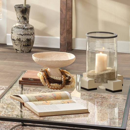 Vector Hurricane by Jamie Young. Made from glass, iron, leather in a modern style.