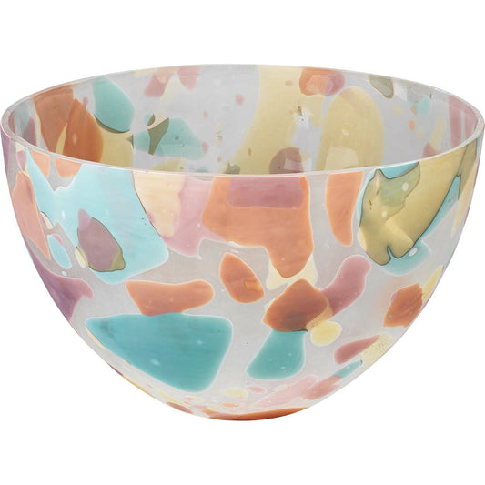 001 SR-819739 | Primary Silo | Watercolor Bowl by Jamie Young in pink. Made from jaspe glass in a eclectic & global style.