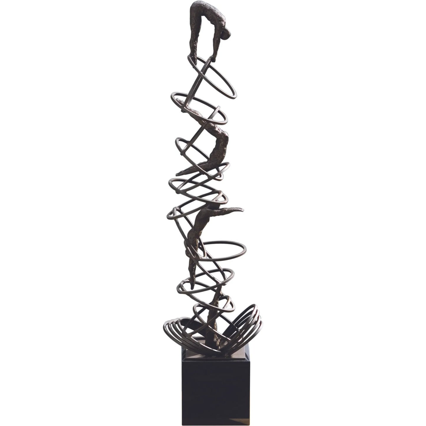 003 SR-701090 | Additional Silo | Diver Sculpture by Global Views in bronze. Made from iron, granite in a eclectic & global style.