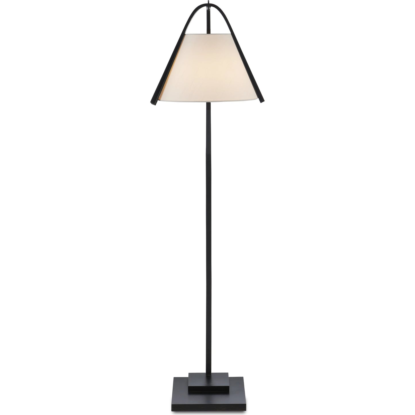 004 SI-1923912 | Additional Silo | Frey Floor Lamp by Currey and Company in satin black, brushed brown. Made from metal in a modern style.