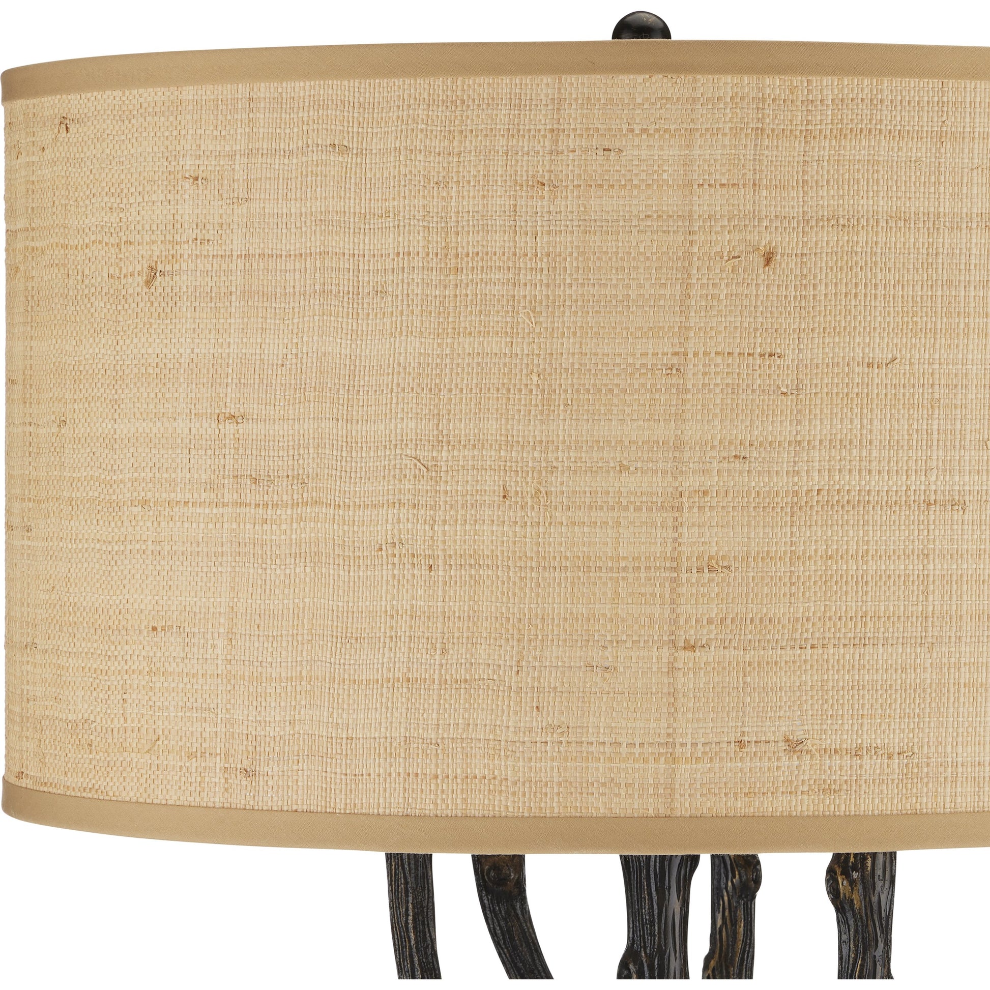 Mangrove Floor Lamp by Currey and Company in bronze. Made from cast aluminum in a cottage & farmhouse style.