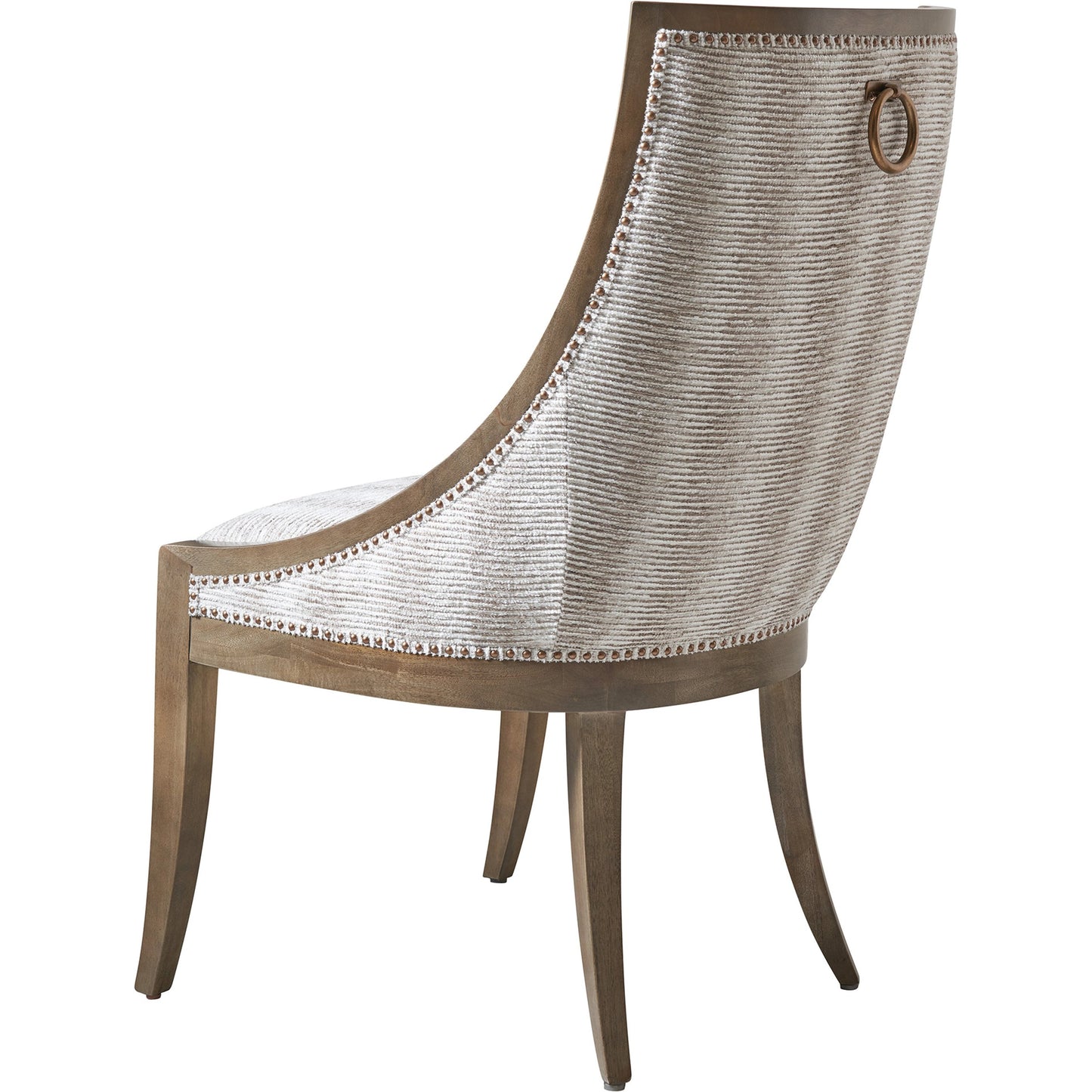 002 SI-2136977 | Additional Silo | Chamberlain Striped Dining Chair by Lexington in harbor gray. Made from unique in a traditional style.