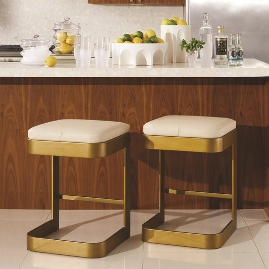 Regan High Bar Stool by Global Views. Made from mdf, steel in a modern style.