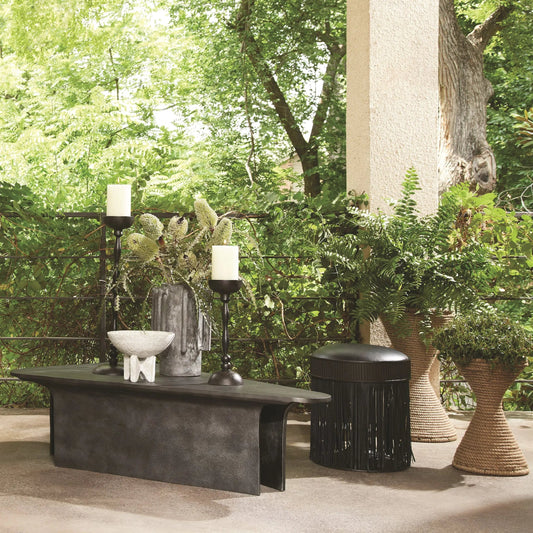 Achille Candle Holder by Global Views in bronze. Made from iron in a modern style.