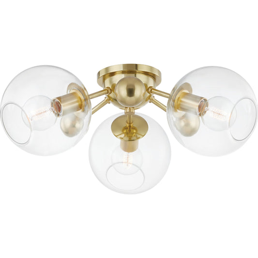 Abbott Semi Flush by Hudson Valley. Made from unique in a transitional style.