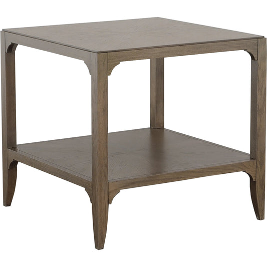 000 SI-2635796 | Primary Silo | Kendrick Lamp Table by Fairfield Chair in brown and modern truffle. Made from red oak solids, veneers in a unique style.