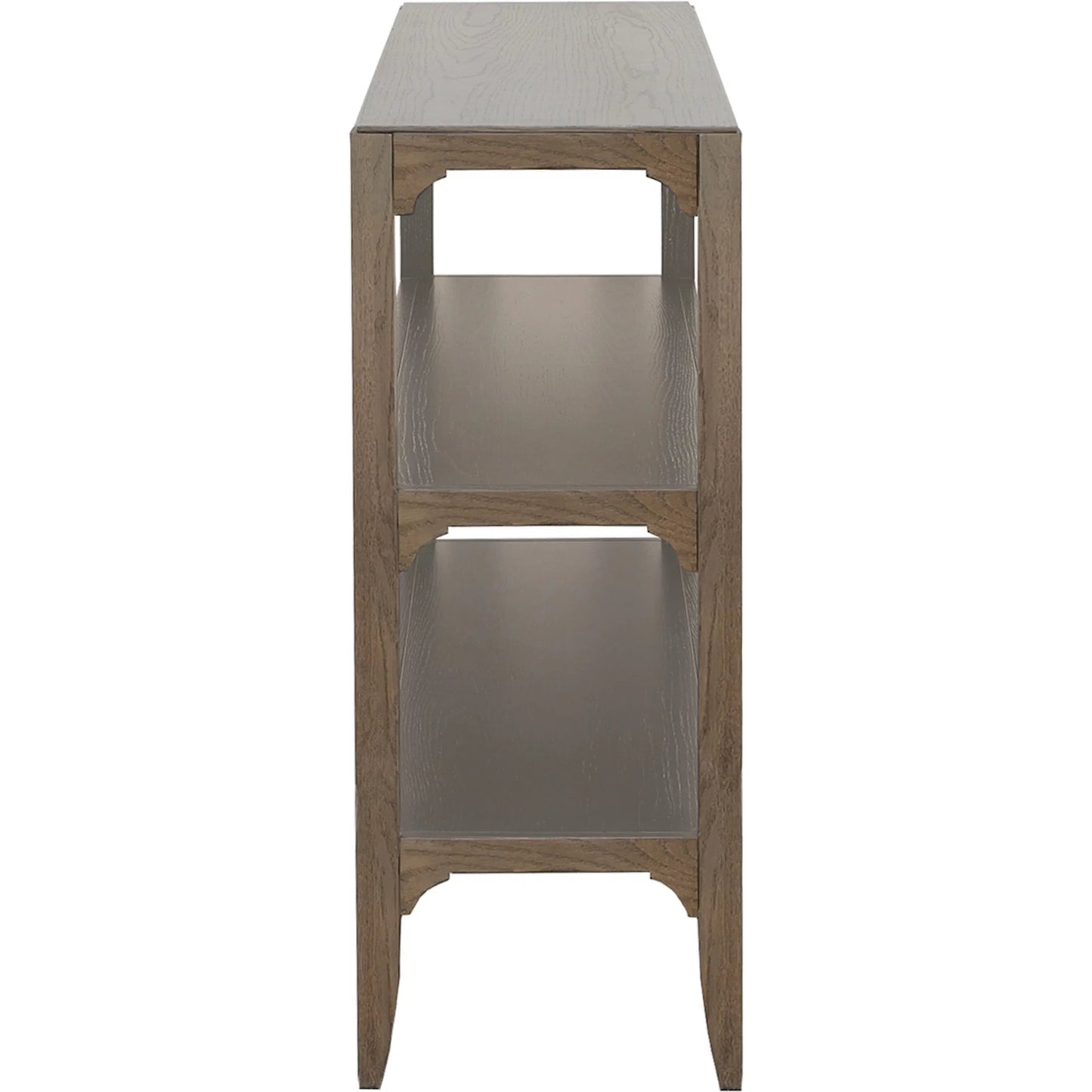 002 SI-2635797 | Additional Silo | Kendrick Console Table by Fairfield Chair in brown and modern truffle. Made from red oak solids, veneers in a unique style.