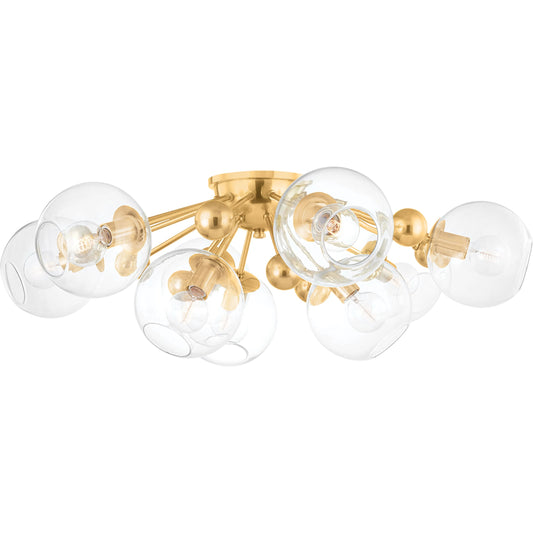 Abbott Semi Flush by Hudson Valley. Made from unique in a transitional style.