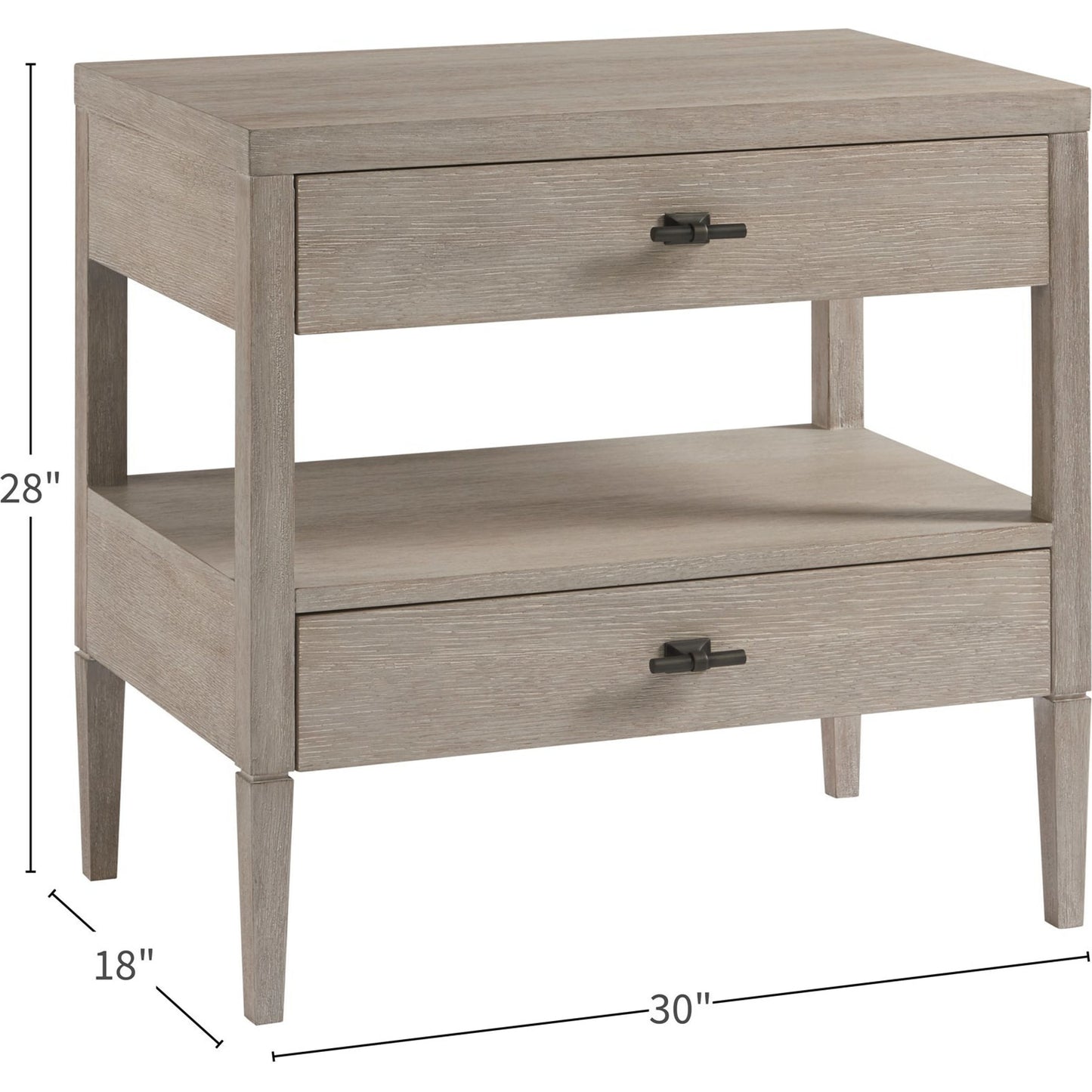 003 SR-813429 | Additional Silo | Midtown Nightstand by Universal Furniture in matte black and flannel. Made from unique in a coastal style.
