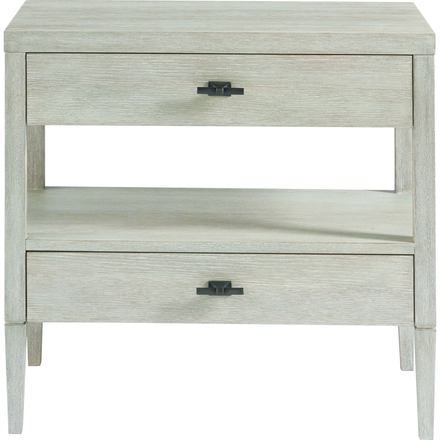002 SR-813429 | Additional Silo | Midtown Nightstand by Universal Furniture in matte black and flannel. Made from unique in a coastal style.