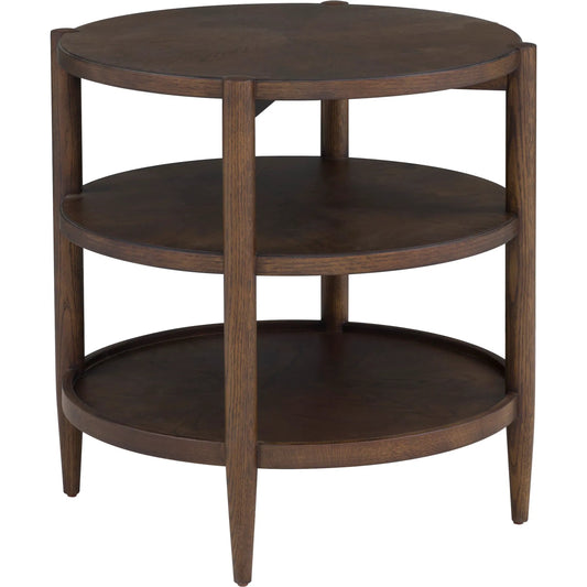 000 SI-2636135 | Primary Silo | Maxwell Round End Table by Fairfield Chair. Made from red oak solids, veneers in a unique style.