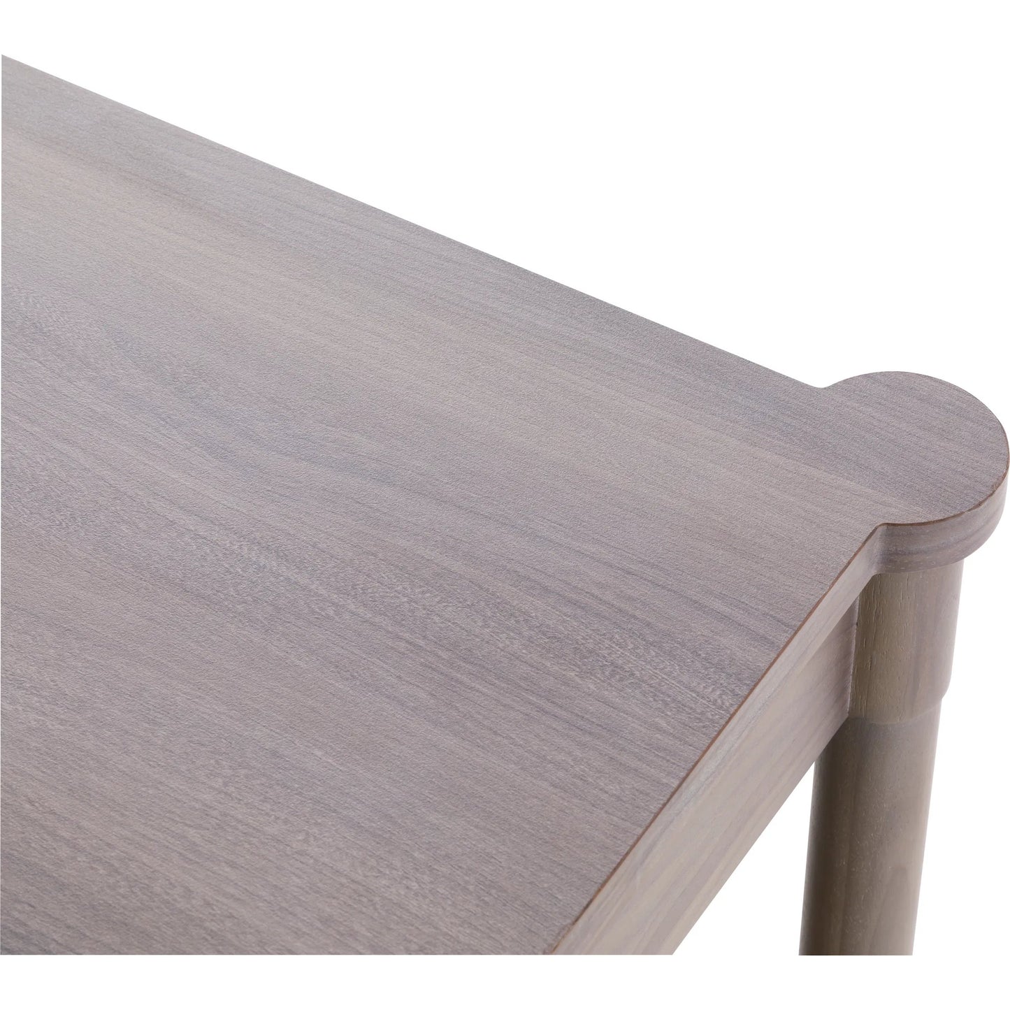 004 SI-2635818 | Closeup | Freya Laminate Square End Table by Fairfield Chair in tan and light oak. Made from high pressure laminate in a unique style.
