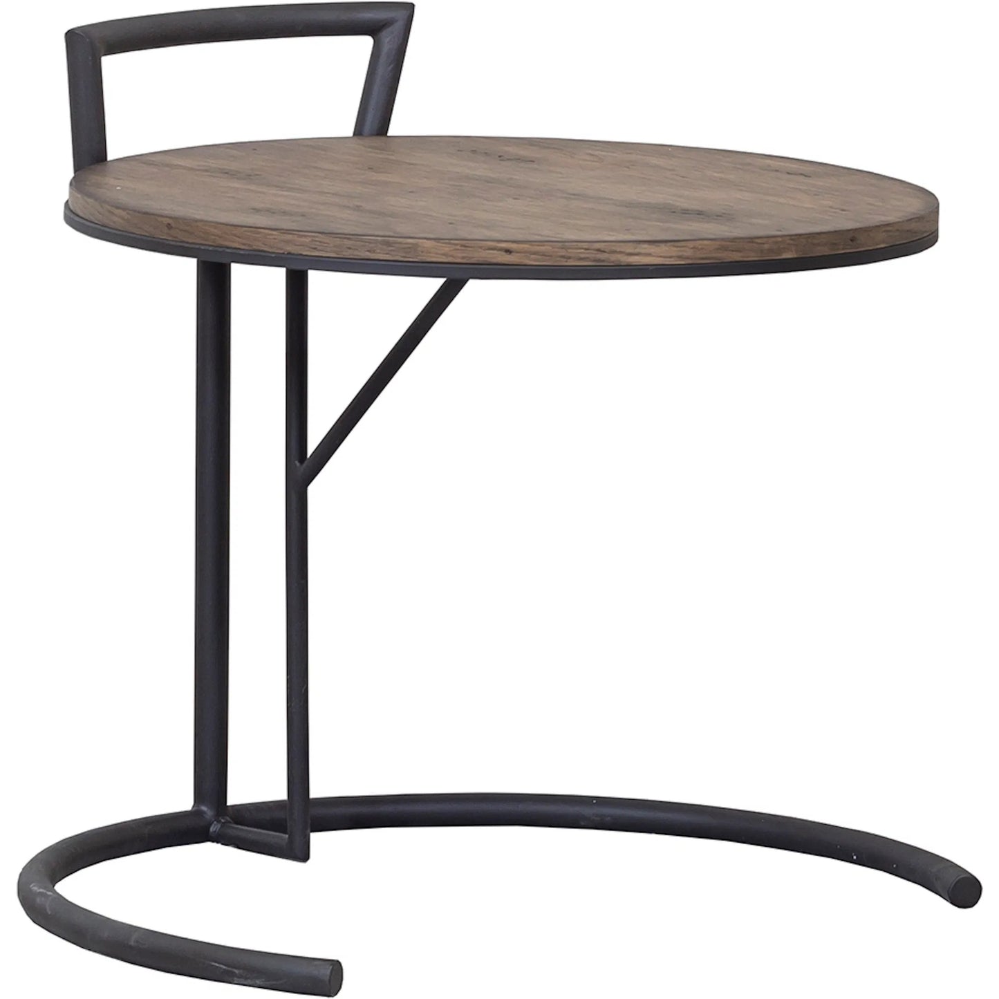 000 SI-2635821 | Primary Silo | Arcadian C-Ring End Table by Fairfield Chair in brown and burnished oak. Made from white oak solids, veneers in a unique style.