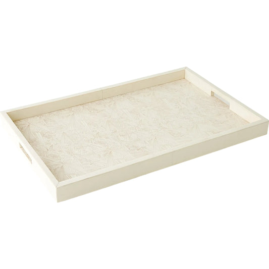 014 SI-2324349 | Primary Silo | Searchlight Tray by Global Views in beige and ivory. Made from unique in a transitional style.
