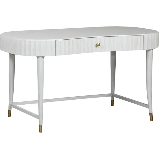 000 SI-2635879 | Primary Silo | East Camden Vanity Desk by Fairfield Chair in white and pearl. Made from metal, poplar solids, veneers in a unique style.