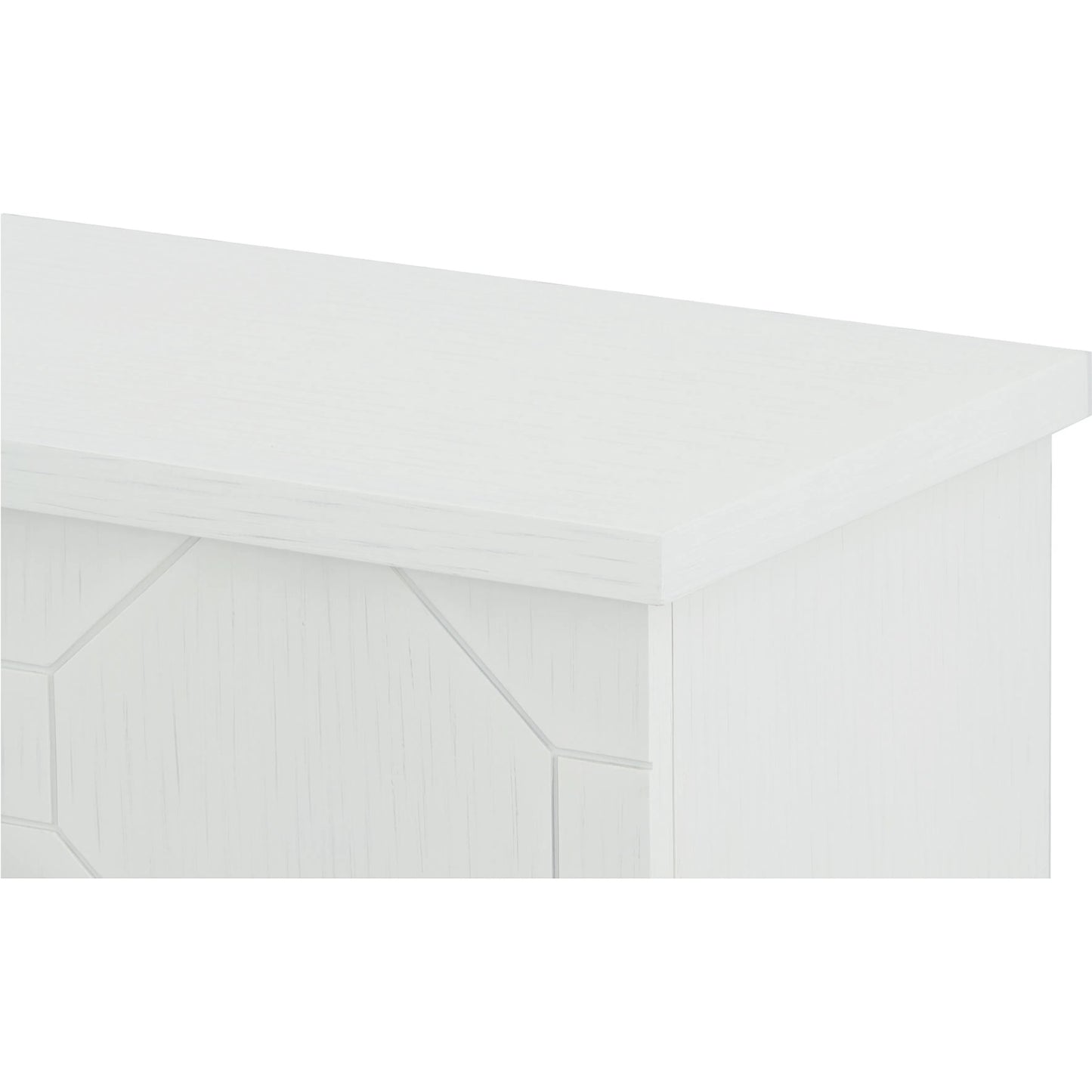 007 SI-2635884 | Closeup | East Camden Credenza by Fairfield Chair in white and pearl. Made from walnut solids, veneers in a unique style.