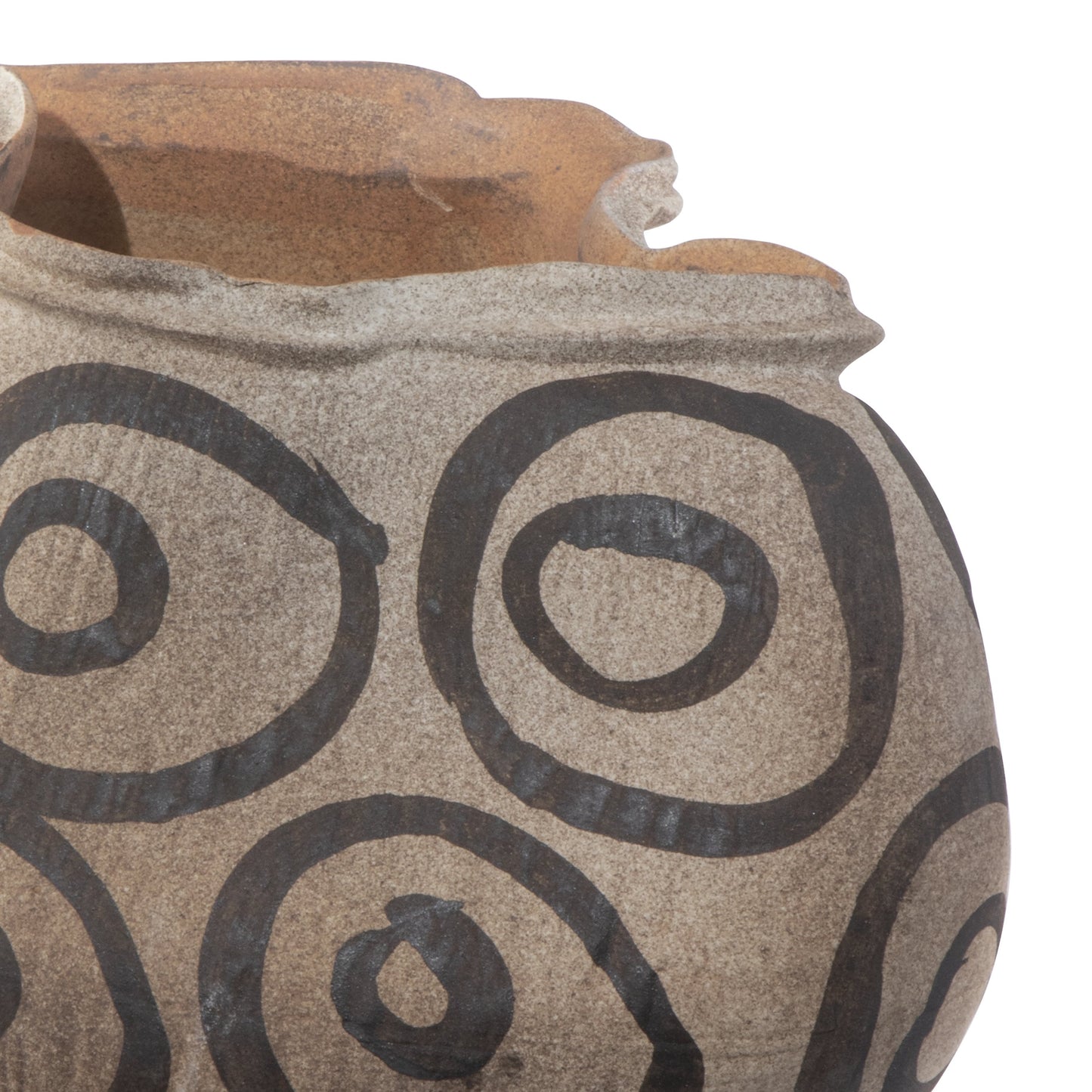 007 SI-2007765 | Additional Silo | Han Dynasty Bowl by Currey and Company in textured brown, light earth. Made from porcelain in a modern style.