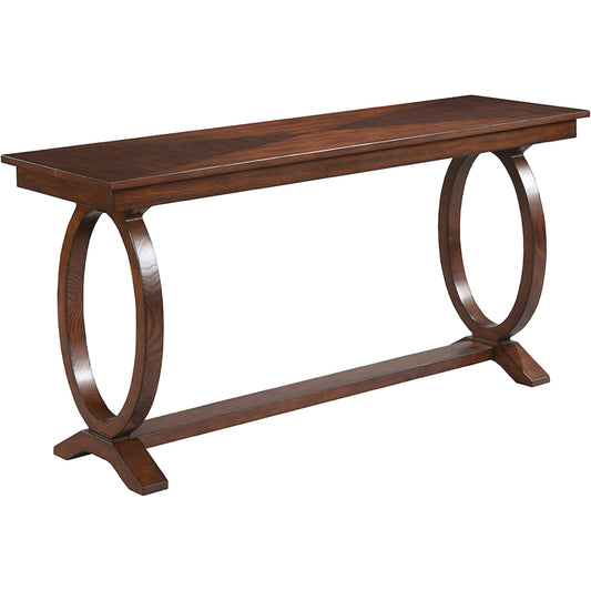 000 SI-2635905 | Primary Silo | Belmont Sofa Table by Fairfield Chair in brown and sable. Made from elm, birch solids, veneers in a unique style.