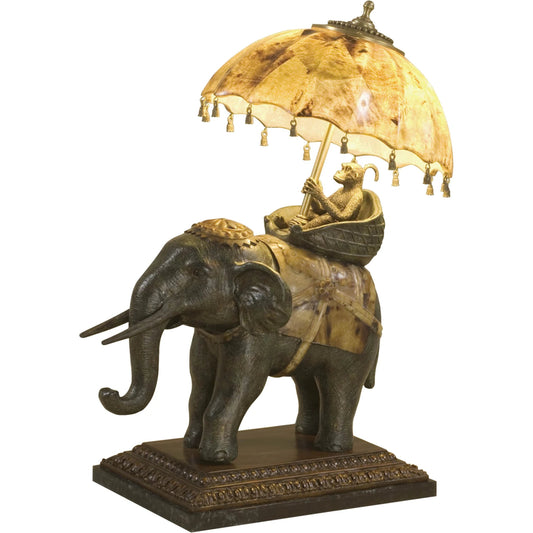 Elephant Ride Table Lamp by Maitland-Smith. Made from unique in a traditional style.
