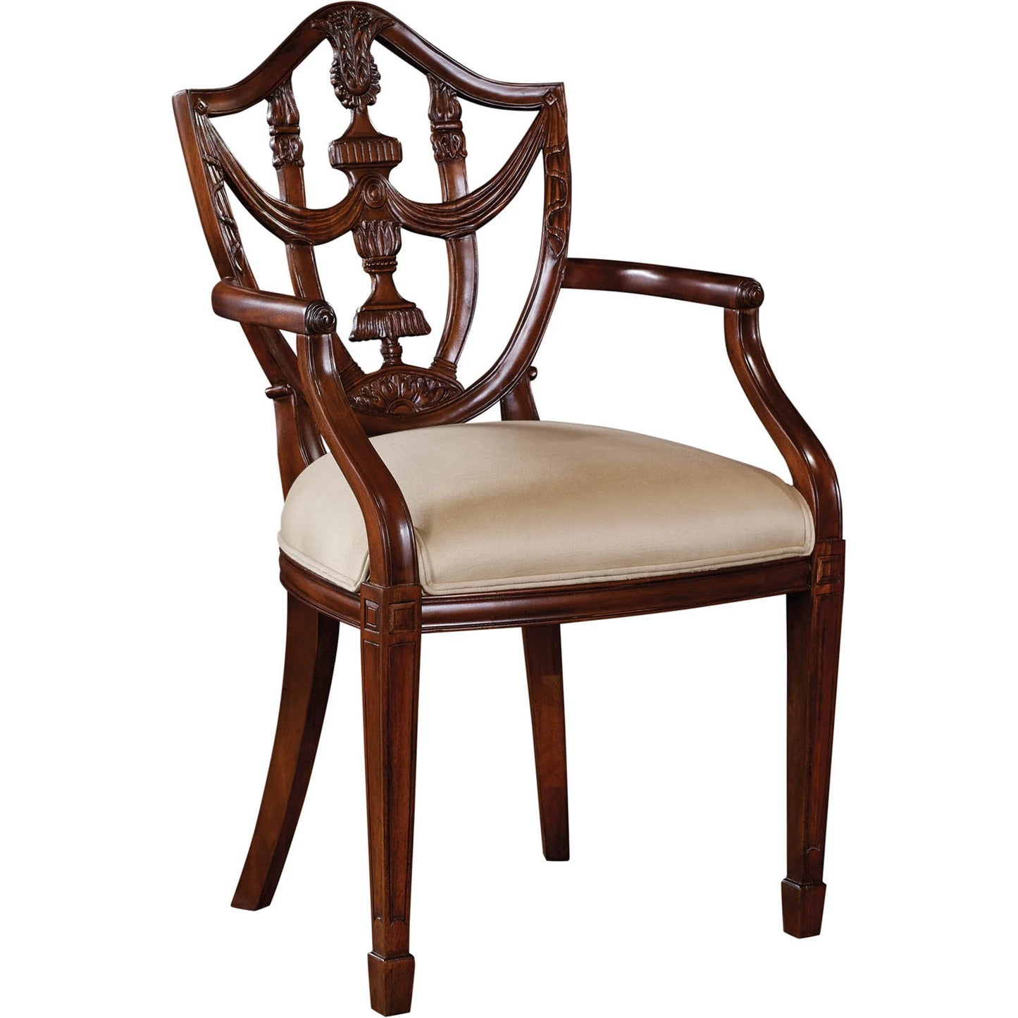 001 SI-2015621 | Additional Silo | Shield Arm Chair by Maitland-Smith. Made from unique in a traditional style.