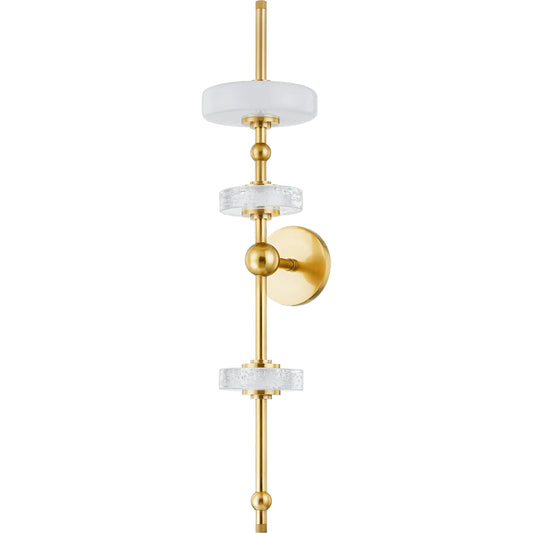001 SI-2335805 | Primary Silo | Maynard Wall Sconce by Hudson Valley in aged brass. Made from steel in a modern style.
