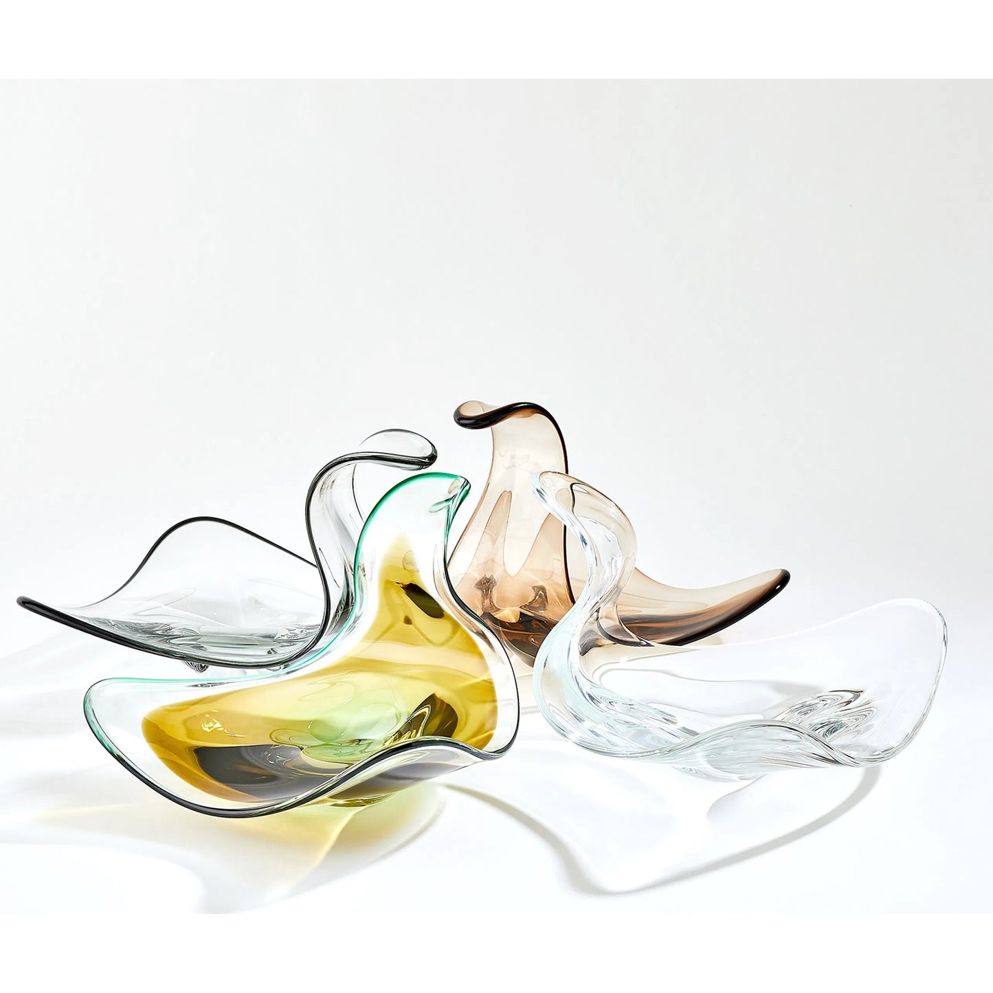 005 SI-2445612,SI-2445615,SI-2445616,SI-2445617 | Additional Silo | Wave Bowl by Global Views. Made from art glass in a eclectic & global style.