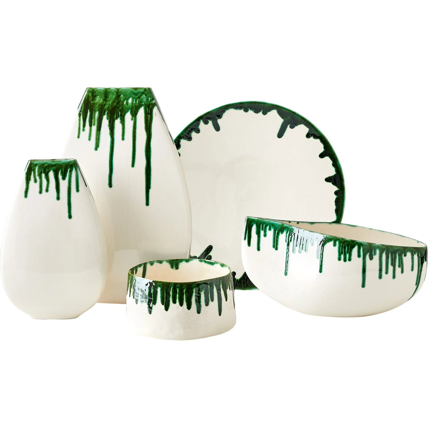 003 SI-2323674 | Additional Silo | Giant Teardrop Bowl by Global Views in emerald. Made from unique in a unique style.