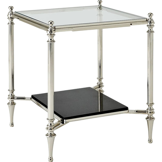 001 SI-2323958 | Primary Silo | Ford Side Table by Global Views in nickel and brass. Made from unique in a modern style.