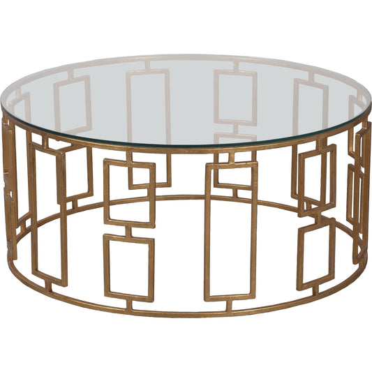 000 SI-2635938 | Primary Silo | La Bella Glass Top Cocktail Table by Fairfield Chair in glass and aged bronze. Made from metal in a unique style.