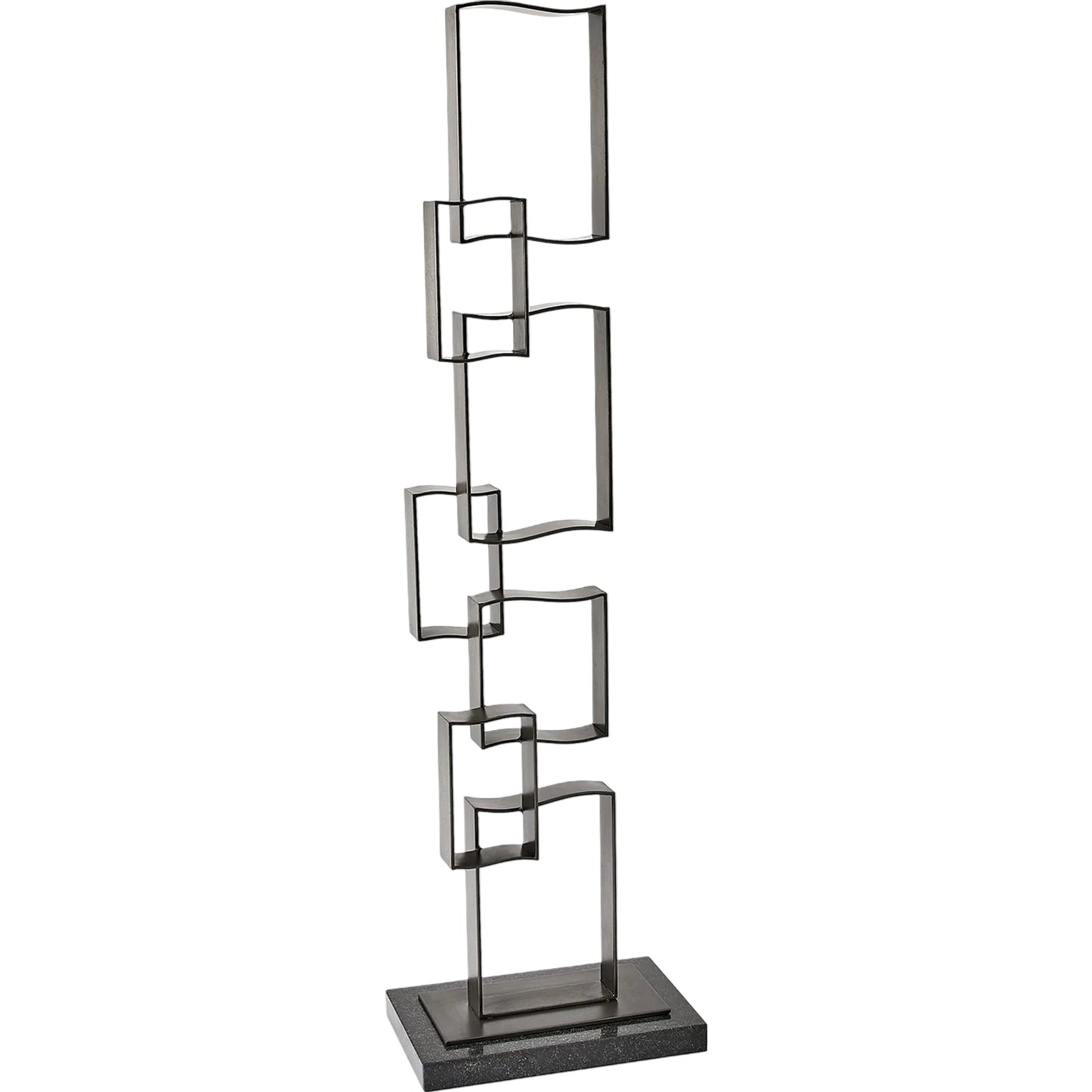 001 SI-2446059 | Primary Silo | Bent Square Sculpture by Global Views. Made from iron, stone in a unique style.