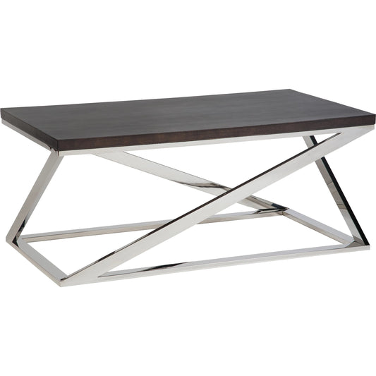 000 SI-2635944 | Primary Silo | Cocktail Table by Fairfield Chair in brown and graphite. Made from metal, oak veneers in a unique style.