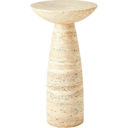 Tapered Accent Table by Global Views in red. Made from unique in a transitional style.