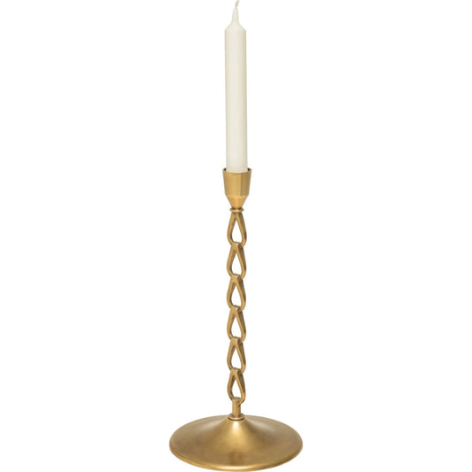 Antique Cast Brass Candlesticks (Set of 2) by Maitland-Smith. Made from unique in a transitional style.