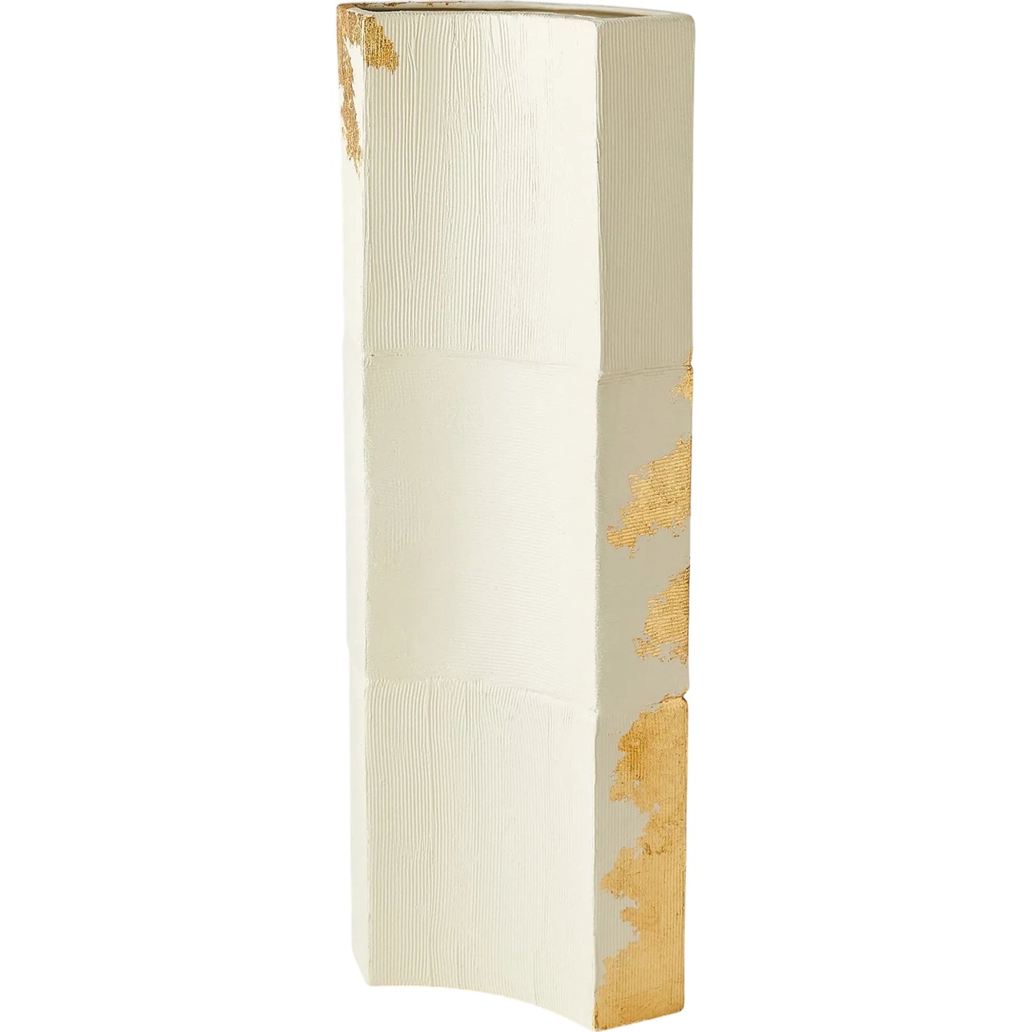 004 SI-2445571 | Additional Silo | Splashy Gold Leaf Vase by Global Views in natural. Made from ceramic in a unique style.