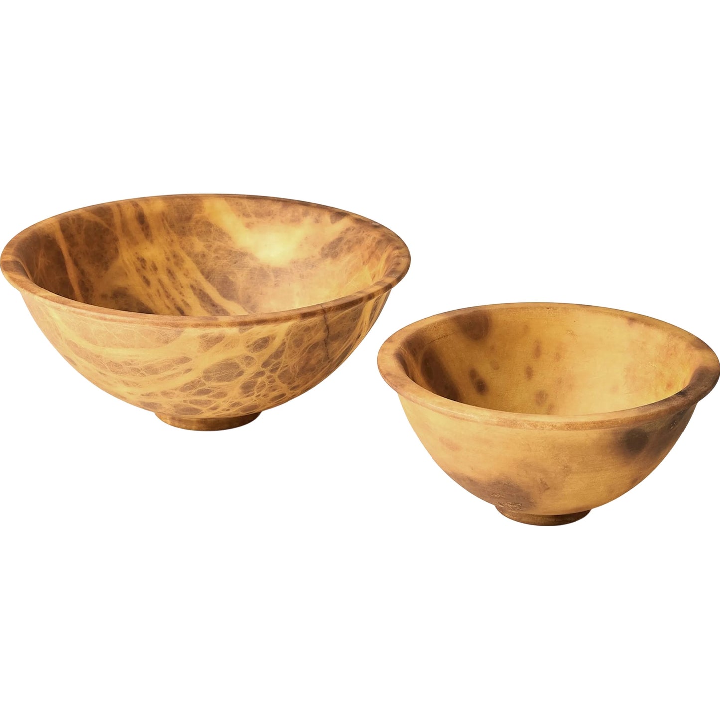 003 SI-2324035,SI-2324036 | Additional Silo | Oiled Alabaster Bowl by Global Views. Made from unique in a unique style.