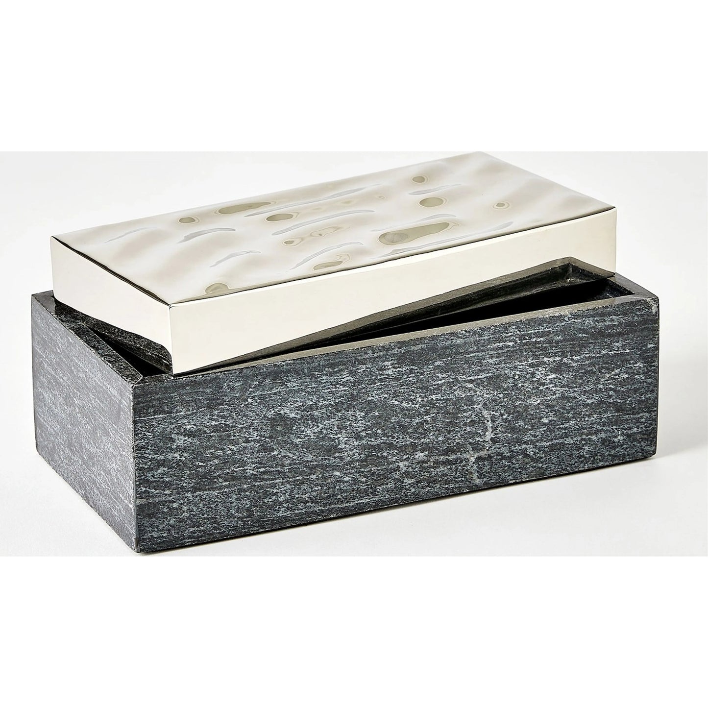 016 SI-2324371,SI-2324372 | Unknown | Shimmer Box by Global Views in marble. Made from unique in a unique style.