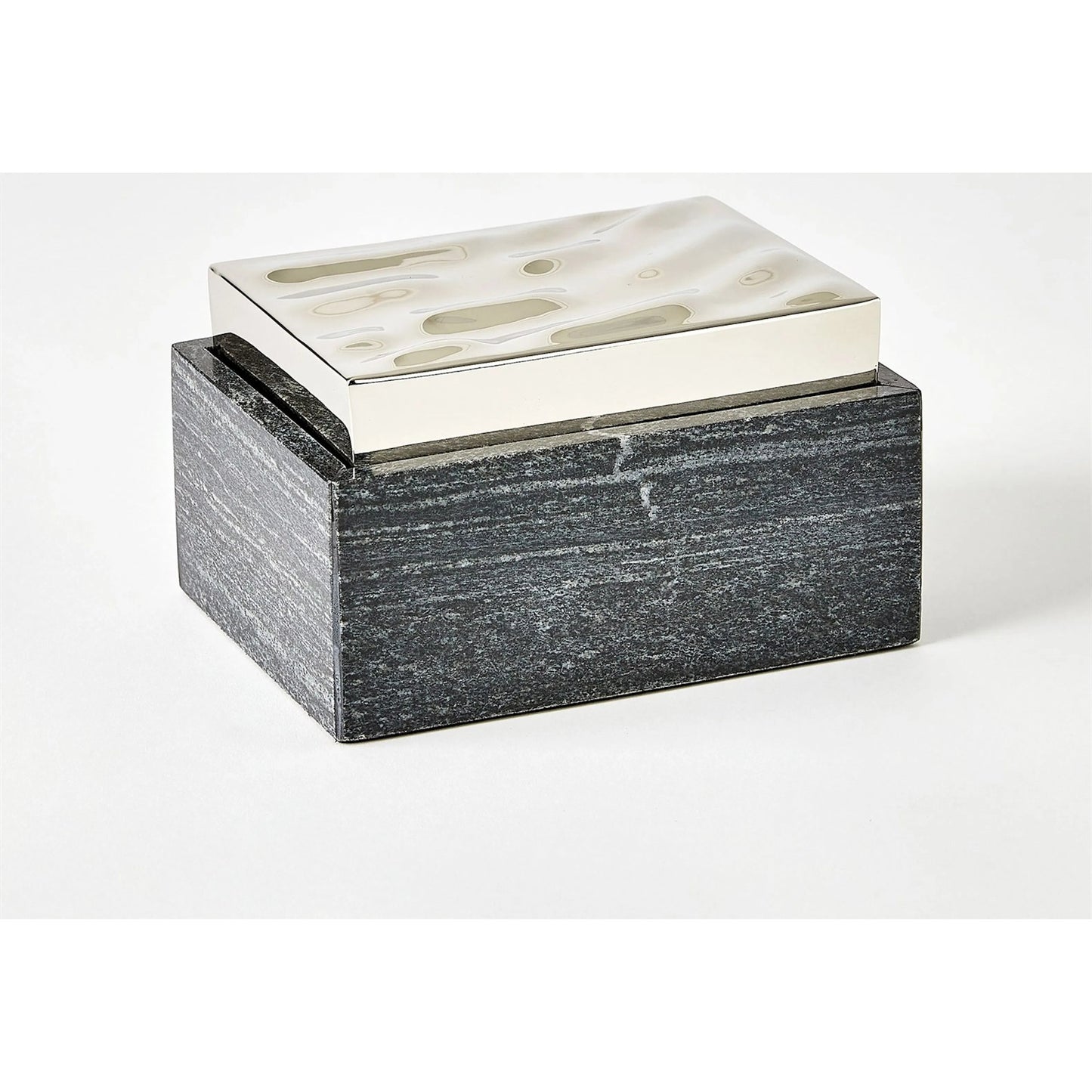 017 SI-2324371,SI-2324372 | Unknown | Shimmer Box by Global Views in marble. Made from unique in a unique style.