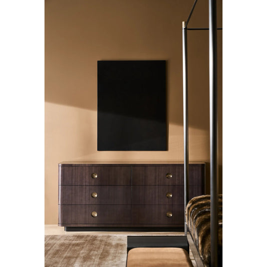 Bachelor Dresser by Caracole in otter gloss. Made from unique in a traditional style.