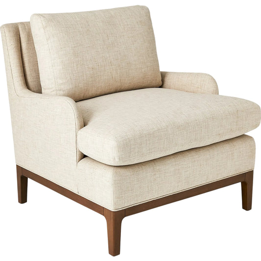 Laguna Lounge Chair by Global Views. Made from beech wood, speedy 009 natural: 100% polyester, abrasion: 51, 000 d.r. in a transitional style.