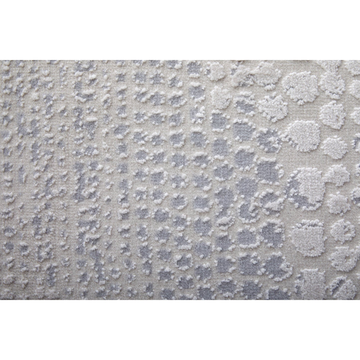 004 SI-2158650,SI-2158651,SI-2158652,SI-2158653 | Closeup | Prasad Rug - 67039N8F by Feizy in ivory, silver, gray. Made from polypropylene, polyester in a unique style.