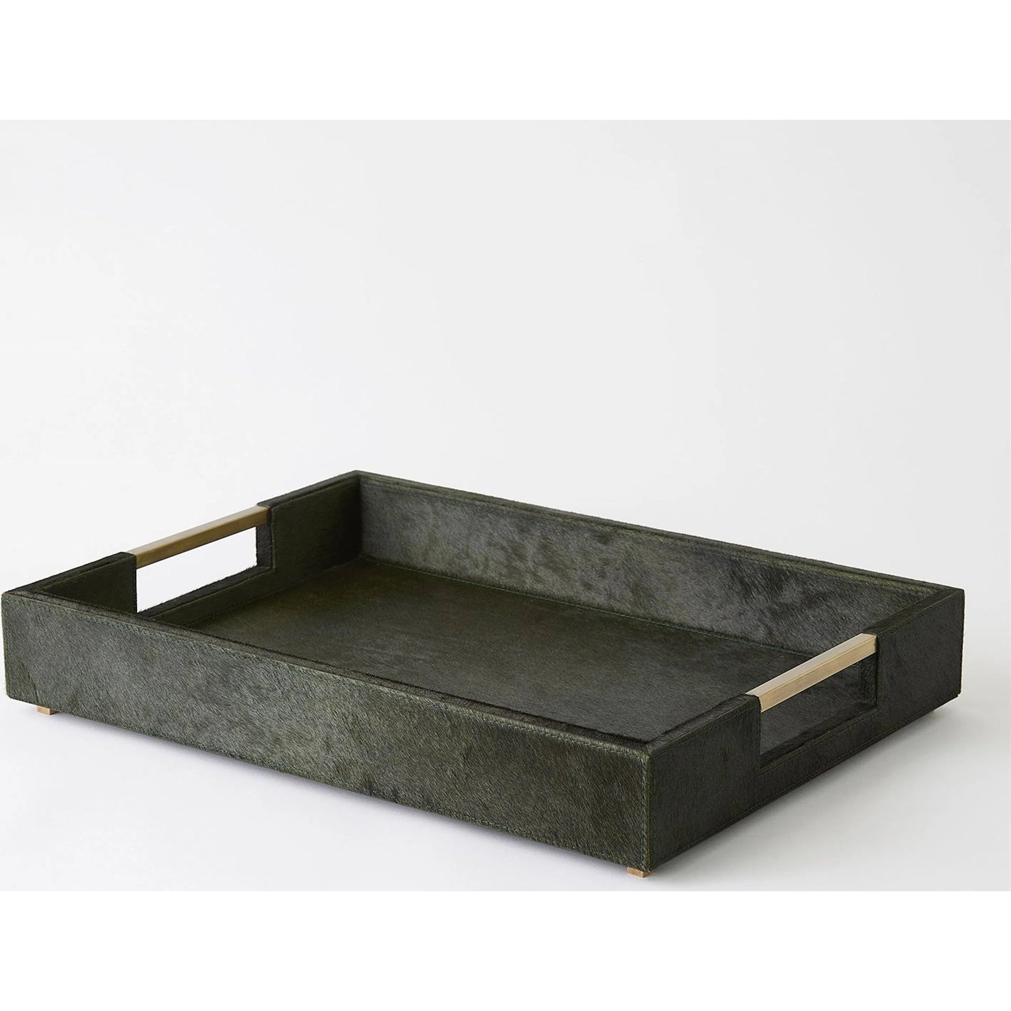 002 SI-2324182,SI-2324183 | Additional Silo | Posh Tray by Global Views in green and brass. Made from unique in a unique style.